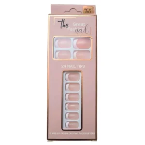 Acrylic French Nails Shade Transparent (Pack of 24)